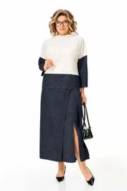 Suit Anastasia #1404 molochnyj/chernyj
