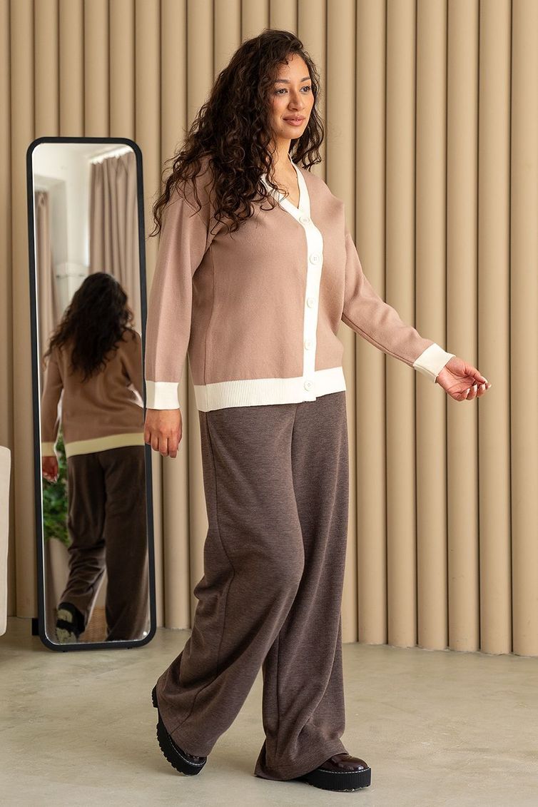 Trousers TOOK A LOOK & Angelika #AB-014t korichnevyj