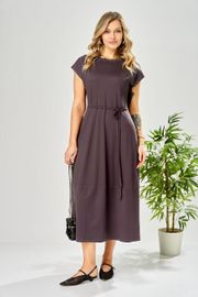 Платье Ava fashion арт. М-199 баклажановый