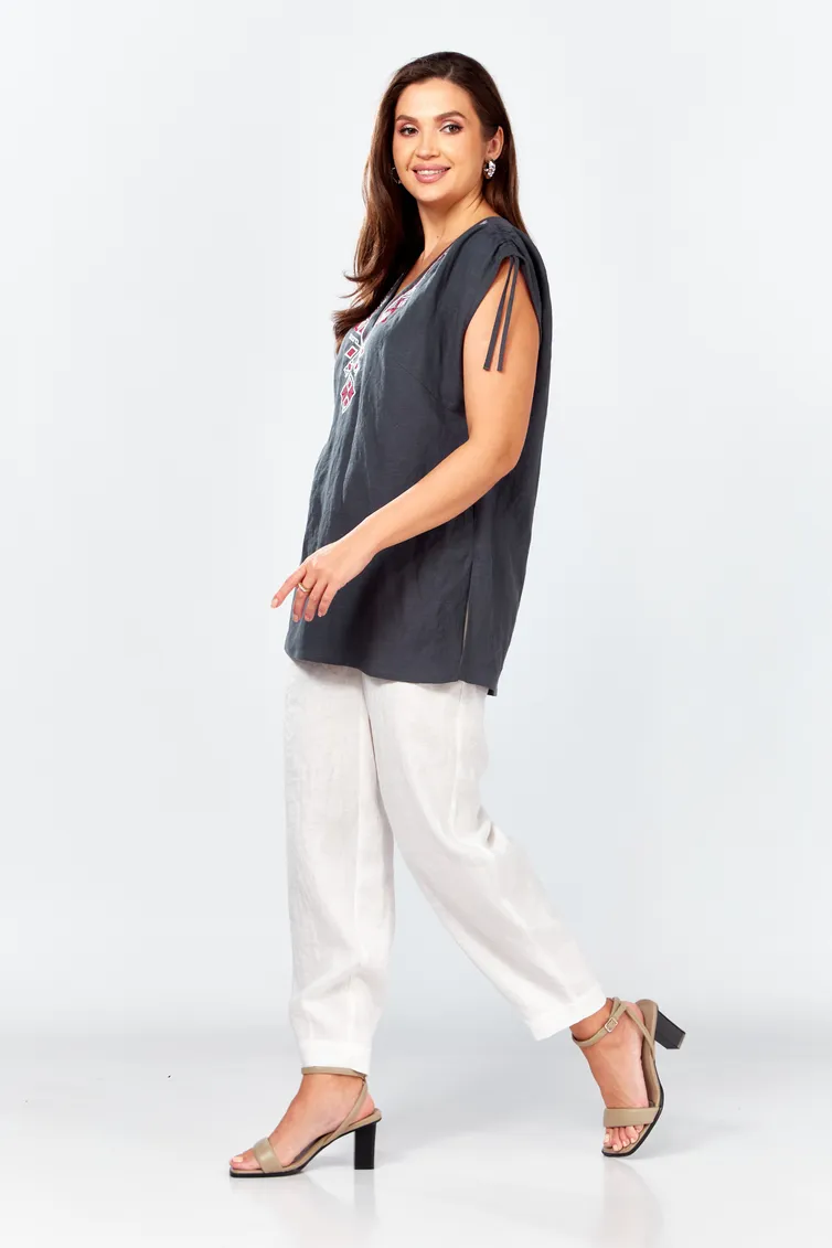 Bluzka MALI #625-079 seryj