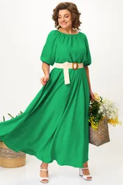 Dress Anastasia #1236.1 PLETYoNYJ poyas zelenyj