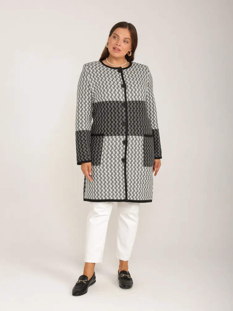 Cardigan BONADI #2091 seryj