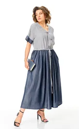Sukienka Michel Chic 2181 legkij denim