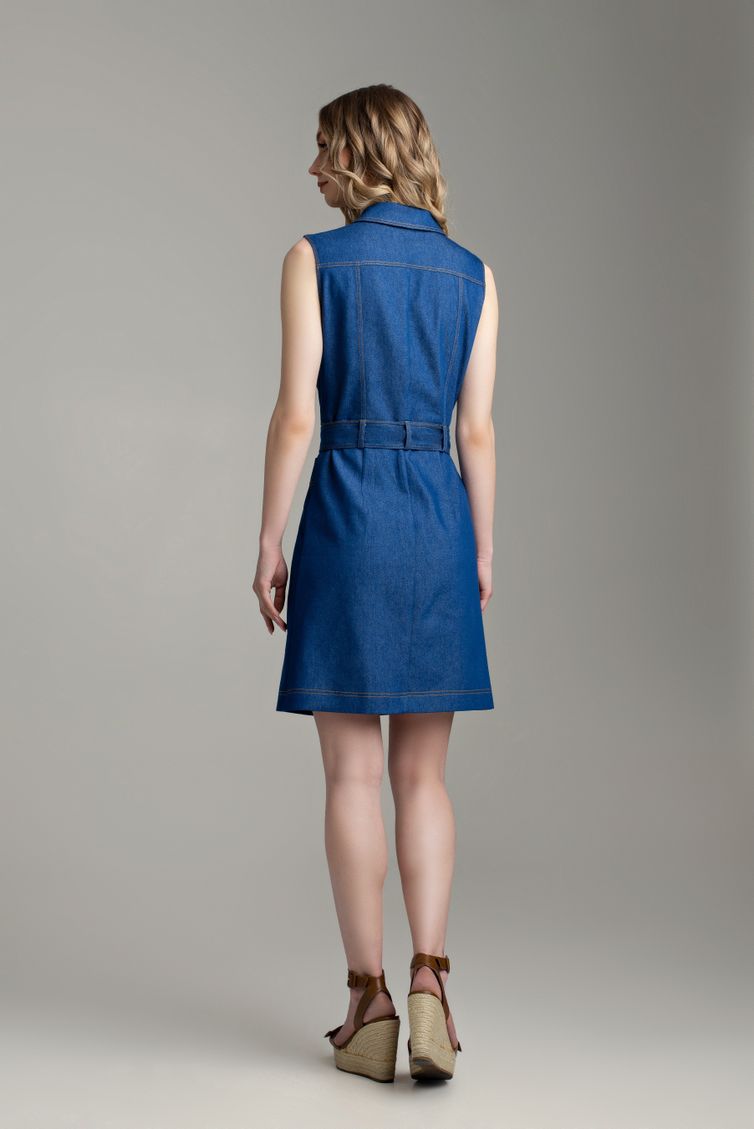 Dress MARIKA #427 t.sinij
