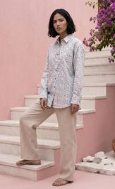 Blouse Лиссана 5037 cherno-belyj