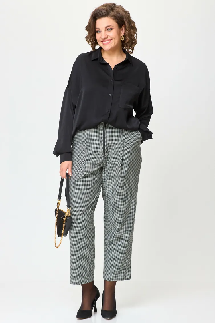 Garnitur Michel Chic #1402 chernyj, kletka