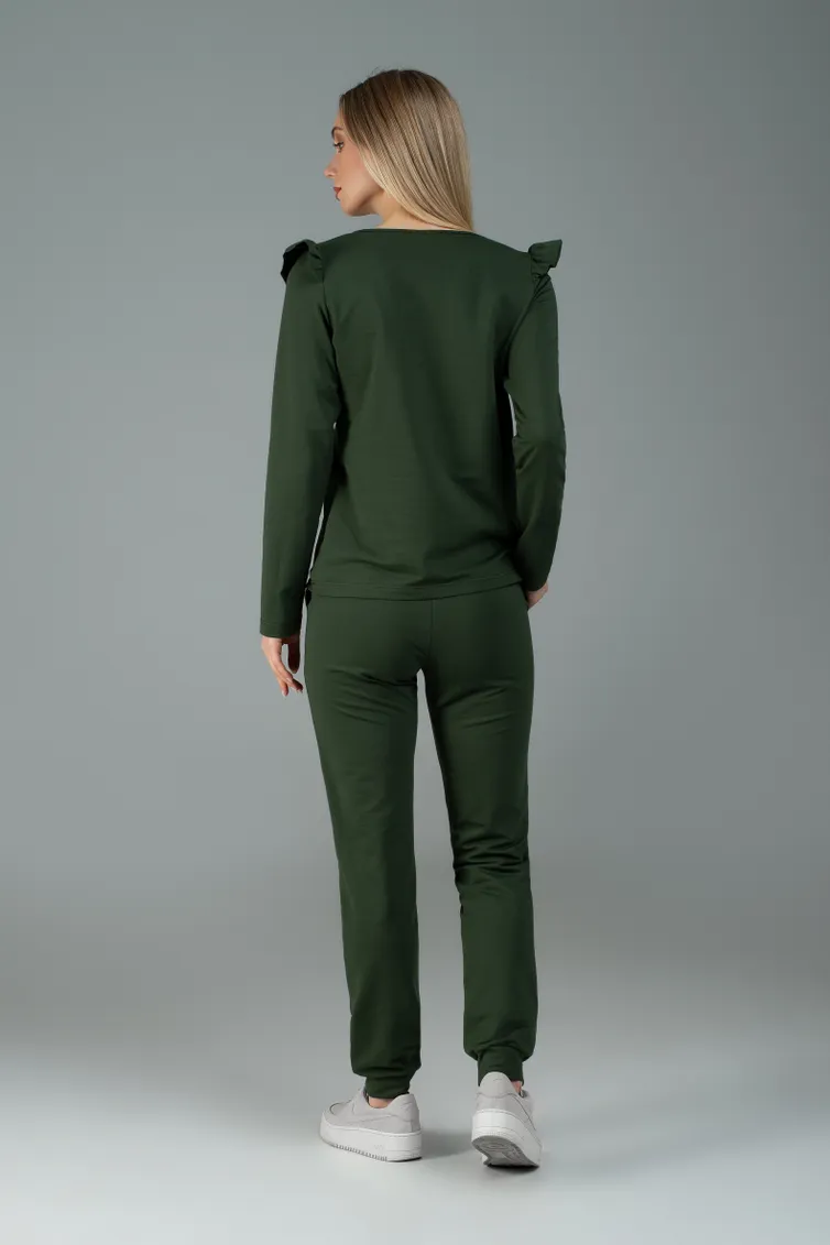 Trousers MARIKA #345-2 oliv