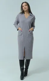 Dress Ma Cherie 4033 sero-fioletovyj