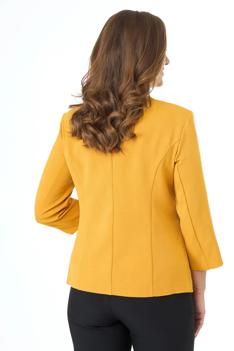 Żakiet Elite Moda #4276 gorchica