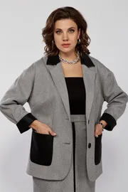 Żakiet Ava fashion #M-090 seryj