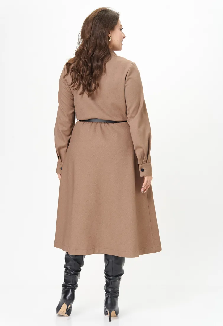 Sukienka Ava fashion #M-160 kapuchino