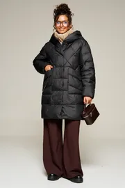 Coat Beautiful & Free #8010 chernyj