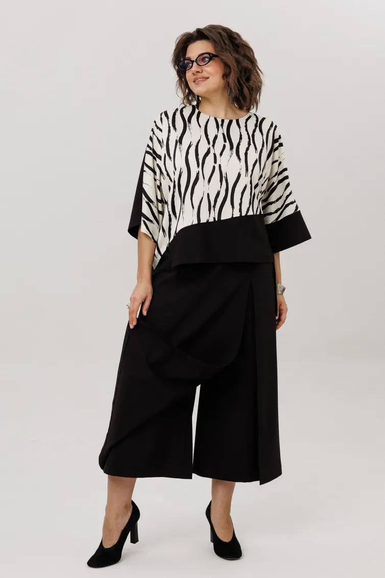 Trousers Anelli Laurel #1783 bazaltovye