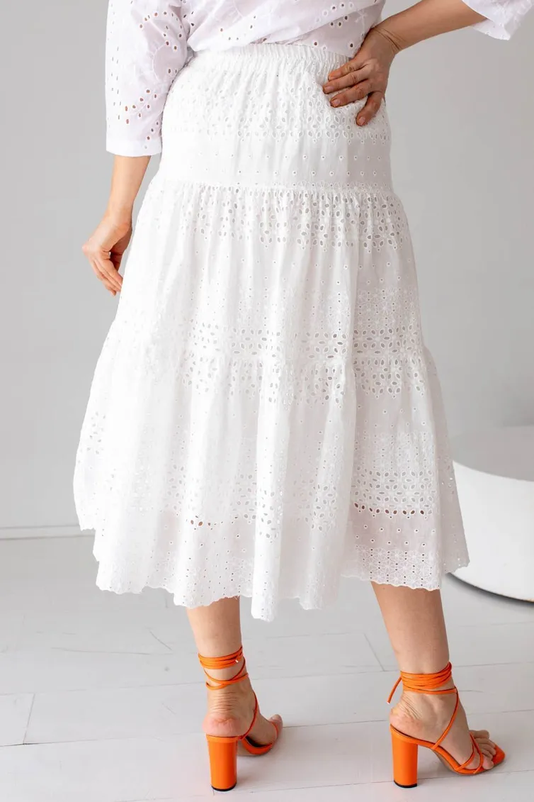 Skirt TOOK A LOOK & Angelika #MYu-951 belyj