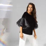 Блуза CHARUTTI арт. Молниеносная влюбленность (black)