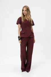 Suit Pirs #6994 marsala