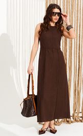 Платье Elletto Life 11124 коричневый