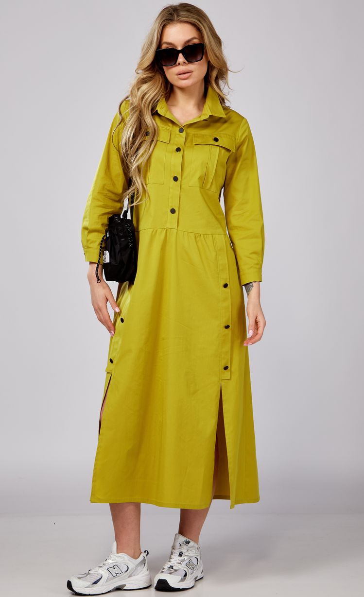 Dress Verita moda #N-2274 gorchica