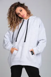 Bluza Z Kapturem BLISS #2070 seryj