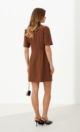 Платье Panda 125380 коричневый