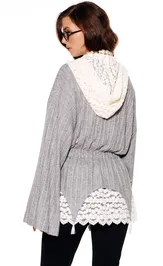 Cardigan Elletto Life 13036 seryj