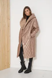 Coat Fantazia Mod #3779 bezh