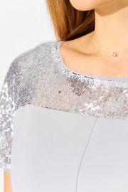 Платье LAIKONY арт. L-114 светло-серый