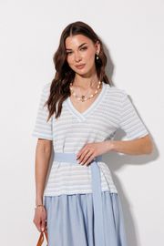 Платье Люше арт. 4378 голубой