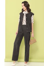 Garnitur DS Trend #K-0886-0322 (bryuchnyj velvetovyj s zhiletom)