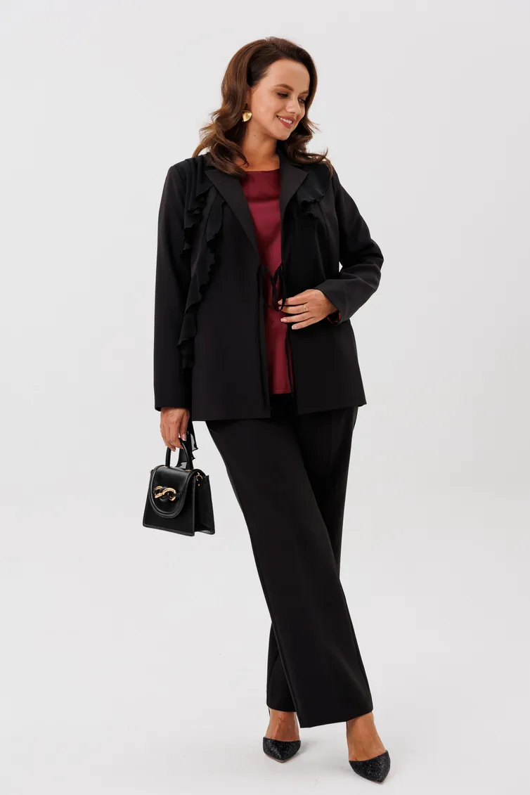 Garnitur Vilena-fashion #1121 chernyj+vinnyj