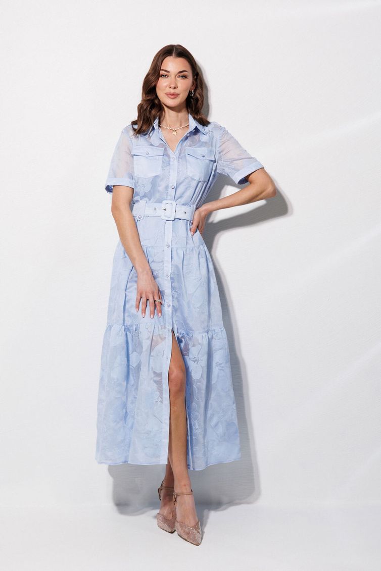 Платье Люше арт. 4364 голубой