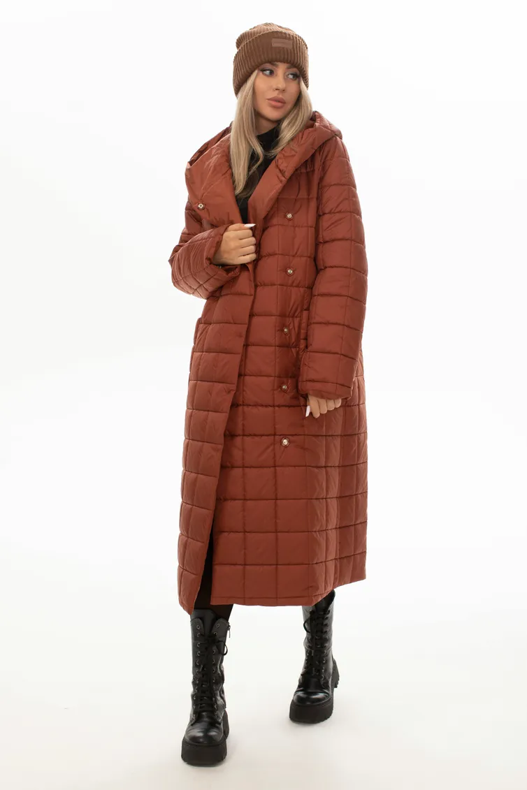 Coat Golden Valley #7145 korichnevyj