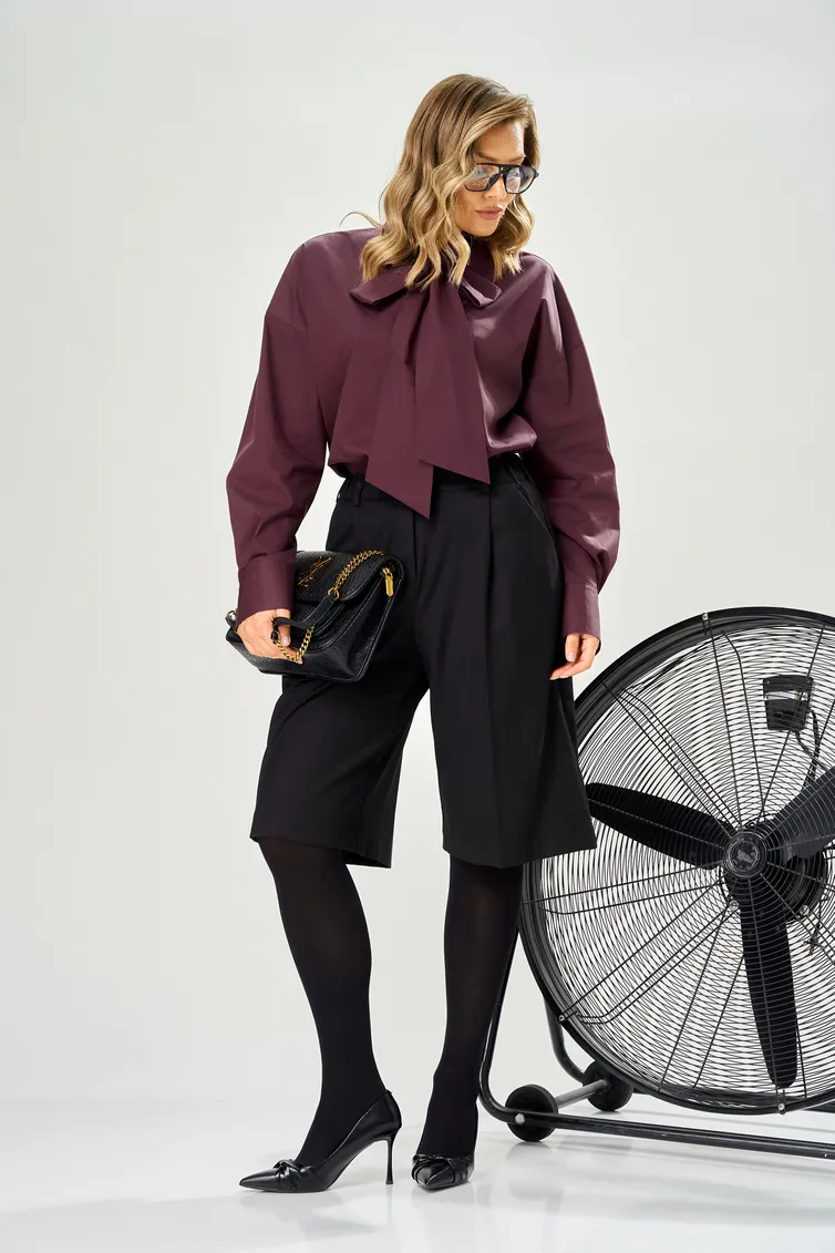 Trousers, overalls, shorts Ava fashion #M-236 chernyj