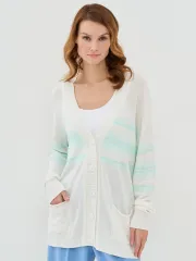Кардиган Newvay арт. 7231-14120 бел/ментол