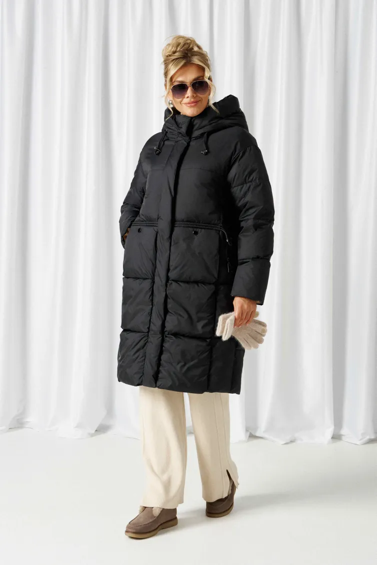 Coat Beautiful & Free #1019 chernyj