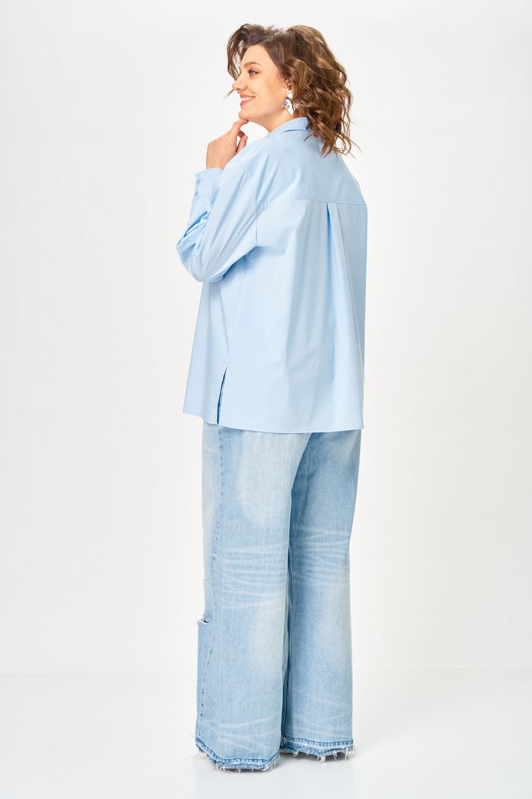 Рубашка Anastasia MAK арт. 1324 голубой
