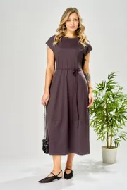 Платье Ava fashion арт. М-199 баклажановый