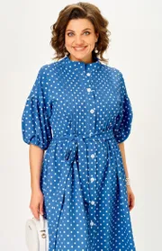 Dress Milora #1451 sinij v gorox