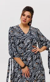 Sukienka Anelli Laurel 1457.1 belye listya