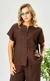Костюм Ava fashion М-207 коричневый