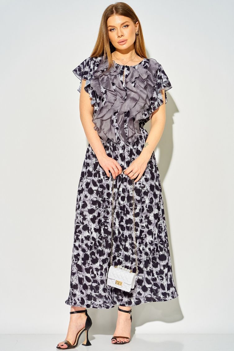 Dress LAIKONY #L-364 ottenki serogo