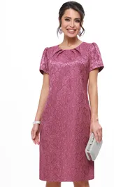 Платье DS Trend П-4240-0104-01 (коктейльное с кружевом)