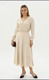 Sukienka Faufilure S1871 molochnyj