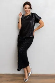 Blouse TOOK A LOOK & Angelika #TB-97-1 chernyj