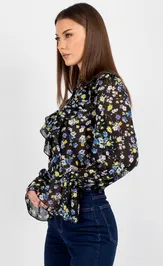 Блузка VIZAVI 744.1 цветы