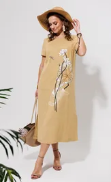 Платье Galean Style 963 песочный