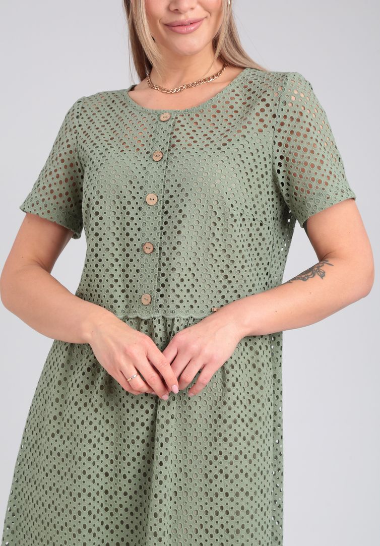 Dress Verita moda #N-2216 oliva