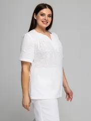 Blouse Avila #0858 chistyj belyj