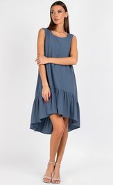 Dress VIZAVI 838 sero-sinij
