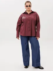 Рубашка Ava fashion арт. М-167 бордовый